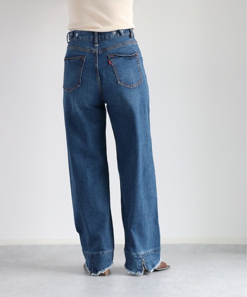 cepo(セポ)の「バックジップレギュラーストレート <立体裁断>(デニムパンツ・レディース・ブラック/ブルー系1・S/M/L)」の1枚目の写真