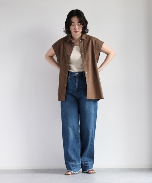 cepo(セポ)の「バックジップレギュラーストレート <立体裁断>(デニムパンツ・レディース・ブラック/ブルー系1・S/M/L)」の18枚目の写真