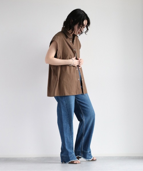 cepo(セポ)の「バックジップレギュラーストレート <立体裁断>(デニムパンツ・レディース・ブラック/ブルー系1・S/M/L)」の17枚目の写真