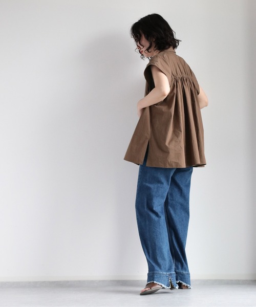 cepo(セポ)の「バックジップレギュラーストレート <立体裁断>(デニムパンツ・レディース・ブラック/ブルー系1・S/M/L)」の14枚目の写真