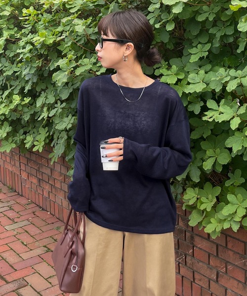 トップス The  SS SLY | SQUARE NECK RIBBON トップス (カーディガン ) |SHEL'TTER