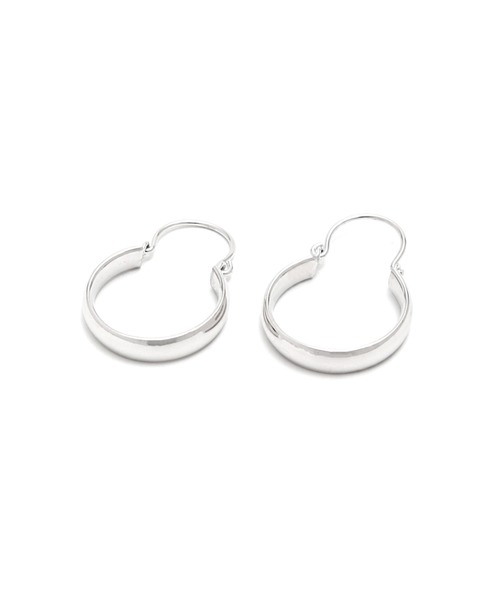 YArKA（ヤーカ）の「【YArKA/ヤーカ】circle hoop earing(pierce) [figur2]  / サークルフープピアス（ピアス（両耳用）・レディース・シルバー・FREE）」の2枚目の写真