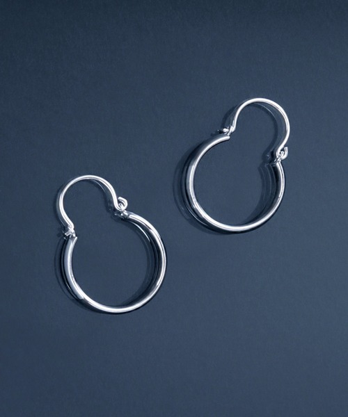 YArKA（ヤーカ）の「【YArKA/ヤーカ】circle hoop earing(pierce) [figur2]  / サークルフープピアス（ピアス（両耳用）・レディース・シルバー・FREE）」の7枚目の写真