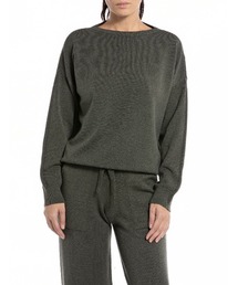 オーバーサイズ クルーネックセーター