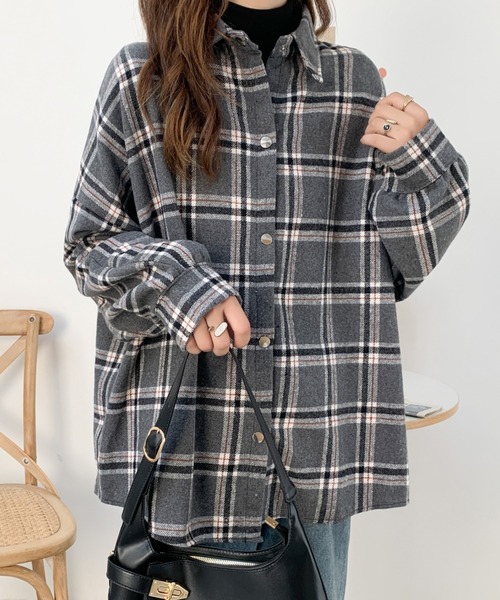 ABITOKYO(アビトーキョー)の「オーバーサイズチェックシャツ(シャツ/ブラウス・レディース・グレー系その他/ブルー系その他・FREE)」の20枚目の写真