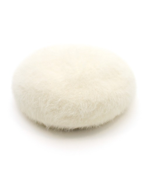 Per sist ence(パーシエンス)の「アンゴラ風ふわふわシャギーベレー帽(ハンチング/ベレー帽・レディース・アイボリー/ブラック/ベージュ・FREE)」の2枚目の写真