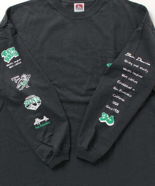 BEN DAVIS（ベンデイビス）の「[BEN DAVIS/ベンデイビス] SPRAY GORILLA バックプリントTシャツ（Tシャツ/カットソー・レディース・ブラック/カーキ/ホワイト・M/L/XL）」の5枚目の写真