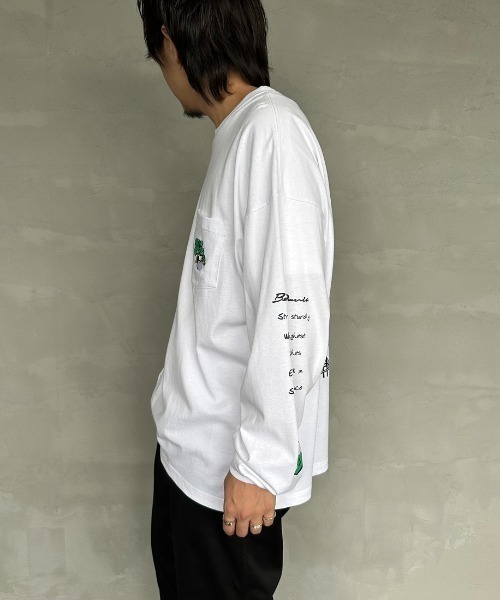 BEN DAVIS（ベンデイビス）の「[BEN DAVIS/ベンデイビス] SPRAY GORILLA バックプリントTシャツ（Tシャツ/カットソー・レディース・ブラック/カーキ/ホワイト・M/L/XL）」の8枚目の写真