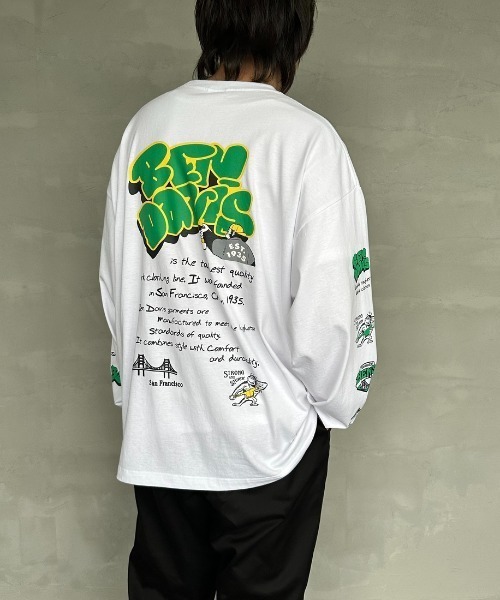 BEN DAVIS（ベンデイビス）の「[BEN DAVIS/ベンデイビス] SPRAY GORILLA バックプリントTシャツ（Tシャツ/カットソー・レディース・ブラック/カーキ/ホワイト・M/L/XL）」の9枚目の写真