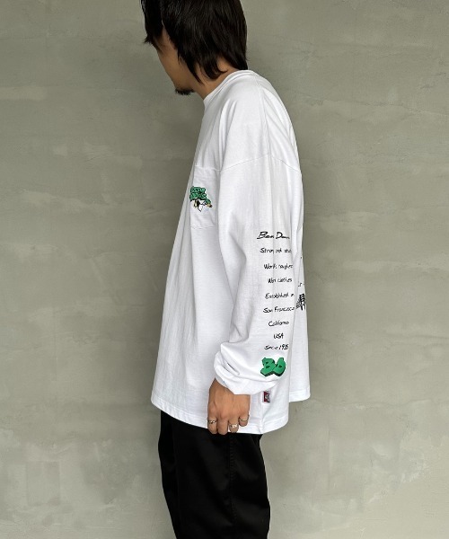 BEN DAVIS（ベンデイビス）の「[BEN DAVIS/ベンデイビス] SPRAY GORILLA バックプリントTシャツ（Tシャツ/カットソー・レディース・ブラック/カーキ/ホワイト・M/L/XL）」の11枚目の写真