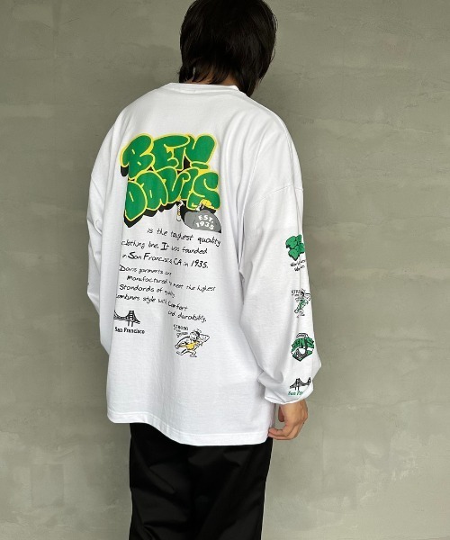BEN DAVIS（ベンデイビス）の「[BEN DAVIS/ベンデイビス] SPRAY GORILLA バックプリントTシャツ（Tシャツ/カットソー・レディース・ブラック/カーキ/ホワイト・M/L/XL）」の13枚目の写真