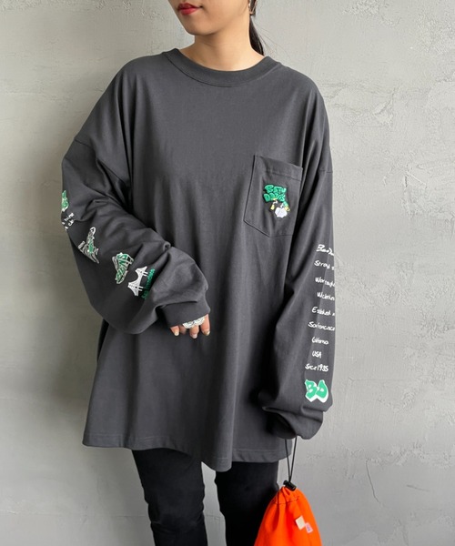 BEN DAVIS（ベンデイビス）の「[BEN DAVIS/ベンデイビス] SPRAY GORILLA バックプリントTシャツ（Tシャツ/カットソー・レディース・ブラック/カーキ/ホワイト・M/L/XL）」の18枚目の写真