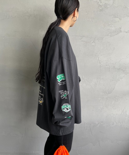 BEN DAVIS（ベンデイビス）の「[BEN DAVIS/ベンデイビス] SPRAY GORILLA バックプリントTシャツ（Tシャツ/カットソー・レディース・ブラック/カーキ/ホワイト・M/L/XL）」の19枚目の写真