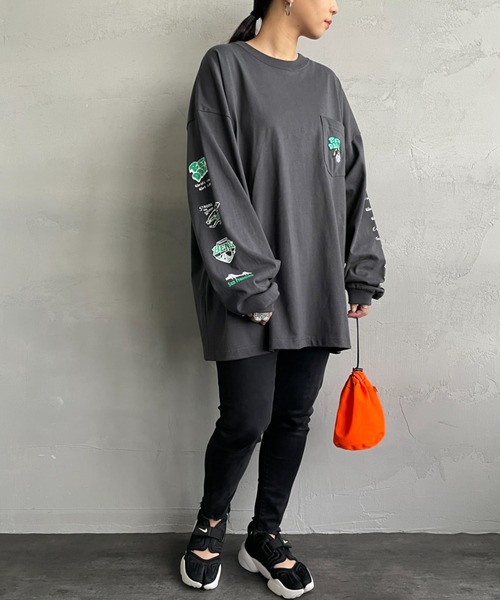 BEN DAVIS（ベンデイビス）の「[BEN DAVIS/ベンデイビス] SPRAY GORILLA バックプリントTシャツ（Tシャツ/カットソー・レディース・ブラック/カーキ/ホワイト・M/L/XL）」の21枚目の写真