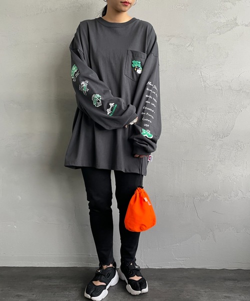 BEN DAVIS（ベンデイビス）の「[BEN DAVIS/ベンデイビス] SPRAY GORILLA バックプリントTシャツ（Tシャツ/カットソー・レディース・ブラック/カーキ/ホワイト・M/L/XL）」の22枚目の写真