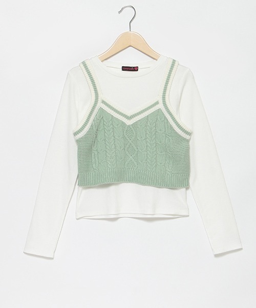 セール】ニットキャミソールインナーSET（ベスト）｜LOVETOXIC