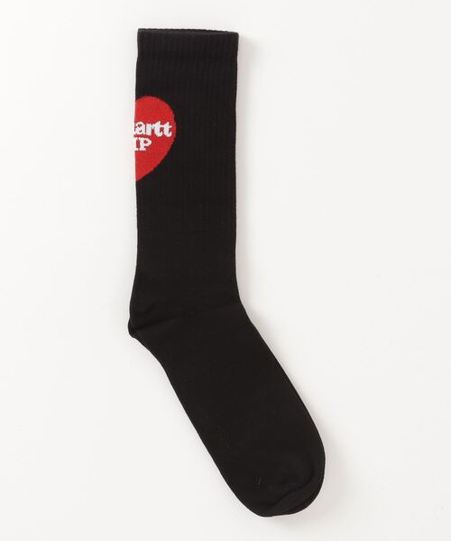 Carhartt(カーハート)の「【Carhartt WIP】HEART SOCKS(ソックス/靴下・メンズ・ブラック/ホワイト・ONE SIZE)」の3枚目の写真