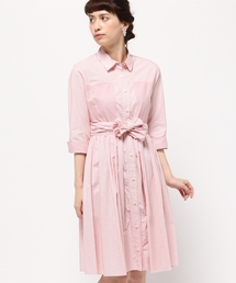 Language | 【Language】フレアシャツOP(ワンピース)