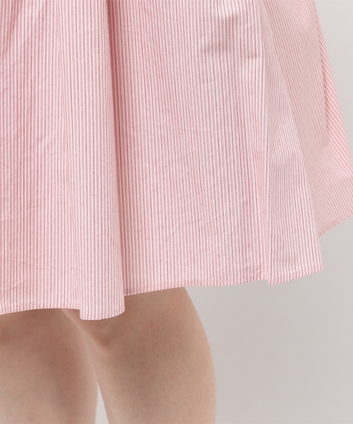 Language（ランゲージ）の「【Language】フレアシャツOP（ワンピース・レディース・ホワイト系/ブルー系/ピンク系・38）」の10枚目の写真