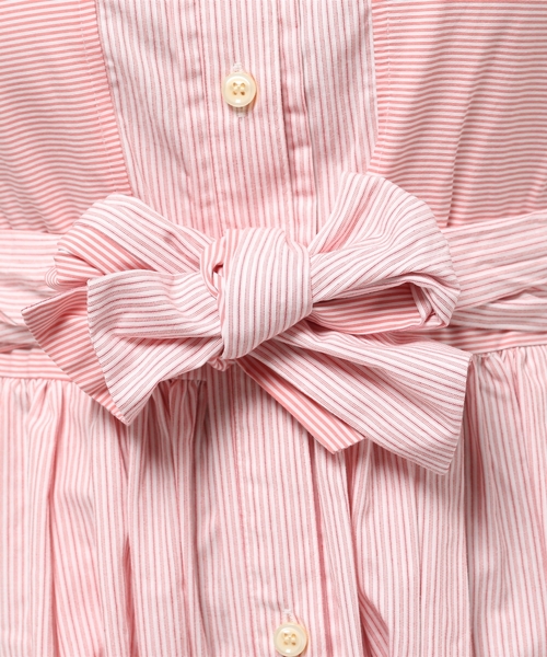 Language（ランゲージ）の「【Language】フレアシャツOP（ワンピース・レディース・ホワイト系/ブルー系/ピンク系・38）」の9枚目の写真