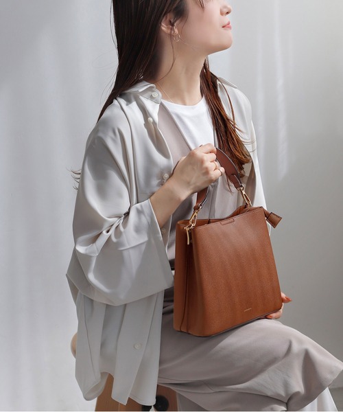 ハンドメイド‎-୨୧⑅*.かくかく四角のトートバッグ 2way アネモネ ANEMONE ショルダーバッグ バッグ バイカラーのスクエア2WAY