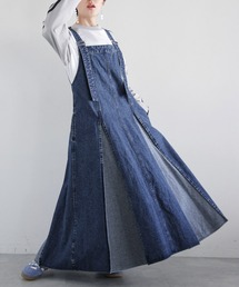 2WAY/プリーツデニムワンピース