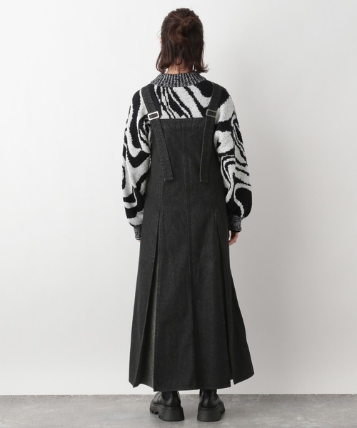 RAGEBLUE（レイジブルー）の「2WAY/プリーツデニムワンピース（ワンピース・レディース・ブラック/ブルー/ブラック系・FREE）」の13枚目の写真