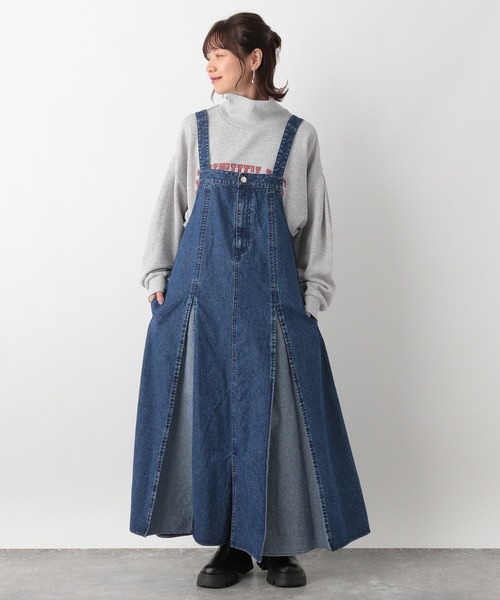 RAGEBLUE（レイジブルー）の「2WAY/プリーツデニムワンピース（ワンピース・レディース・ブラック/ブルー/ブラック系・FREE）」の8枚目の写真