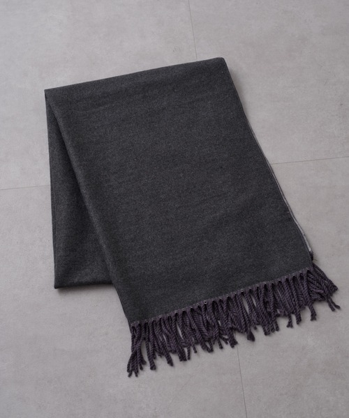 COLONY 2139（コロニートゥーワンスリーナイン）の「カシミアタッチストール（ストール/ショール・メンズ・ブラック/ホワイト/ライトグレー・FREE）」の7枚目の写真