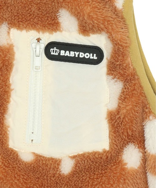 BABYDOLL(ベビードール)の「通販限定 防風ボアベスト8670K(ベスト・キッズ・サンドベージュ/ブラック/ベージュ/グリーン・100cm/130cm/110cm/120cm/150cm/90cm/140cm)」の16枚目の写真