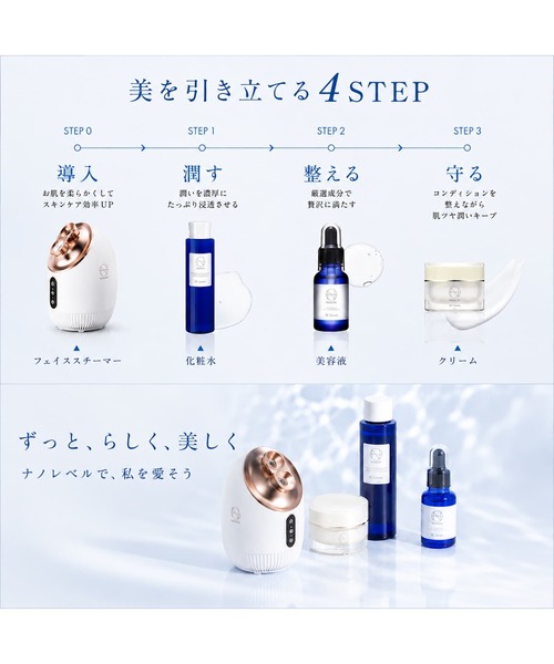 NANOA(ナノア)の「ナノア リフティア フェイススチーマー ブルー(美容器具・レディース・その他・FREE)」の10枚目の写真