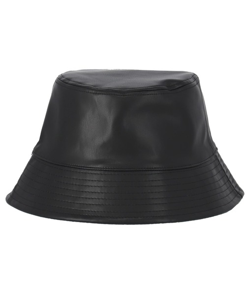 ANAP（アナップ）の「フェイクレザー×ツイルリバーシブルバケットハット（ハット・レディース・アイボリー/ブラック・FREE）」の22枚目の写真