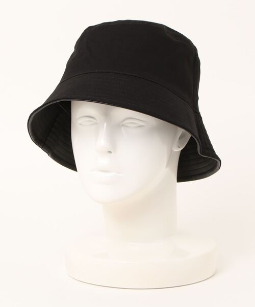 ANAP（アナップ）の「フェイクレザー×ツイルリバーシブルバケットハット（ハット・レディース・アイボリー/ブラック・FREE）」の18枚目の写真
