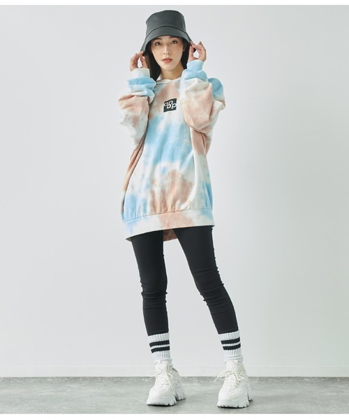 ANAP（アナップ）の「フェイクレザー×ツイルリバーシブルバケットハット（ハット・レディース・アイボリー/ブラック・FREE）」の13枚目の写真