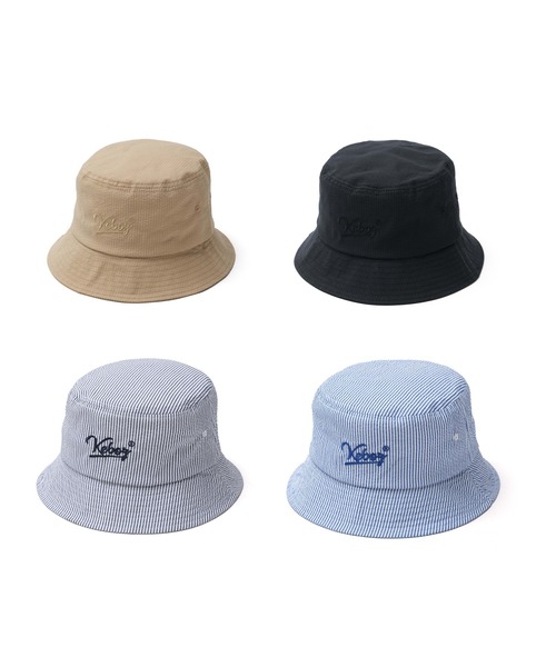 KEBOZ（ケボズ）の「COOLMAX SEERSUCKER BUCKET HAT（ハット・メンズ・ベージュ/ホワイト×ブルー/ブラック/ホワイト×ネイビー・60cm/56cm/58cm）」の13枚目の写真