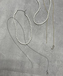 【KOREAN ITEM】パールチェーンセットネックレス