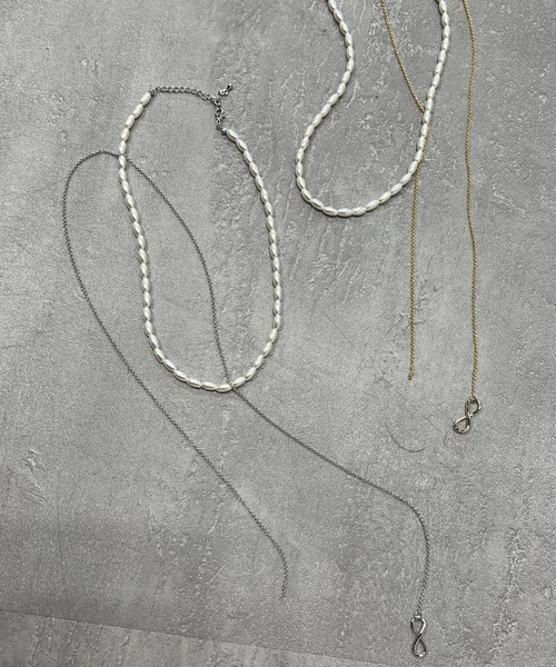 VICKY(ビッキー)の「【KOREAN ITEM】パールチェーンセットネックレス(ネックレス・レディース・シルバー系その他/ゴールド系その他・FREE)」の1枚目の写真