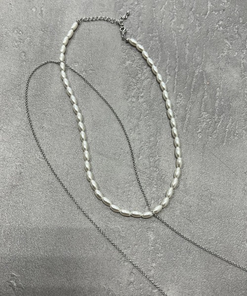 VICKY(ビッキー)の「【KOREAN ITEM】パールチェーンセットネックレス(ネックレス・レディース・シルバー系その他/ゴールド系その他・FREE)」の7枚目の写真