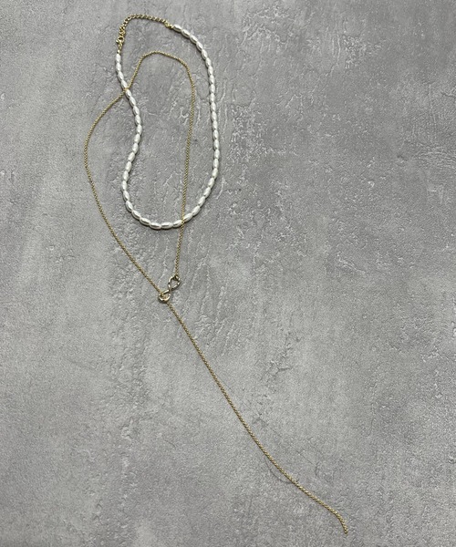 VICKY(ビッキー)の「【KOREAN ITEM】パールチェーンセットネックレス(ネックレス・レディース・シルバー系その他/ゴールド系その他・FREE)」の8枚目の写真