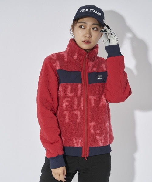 FILA GOLF(フィラゴルフ )の「【FILA GOLF:フィラゴルフ】レディースボアジャケット ゴルフ(ブルゾン・レディース・オフホワイト/レッド/ブラック・LARGE/X-LARGE/MEDIUM)」の17枚目の写真