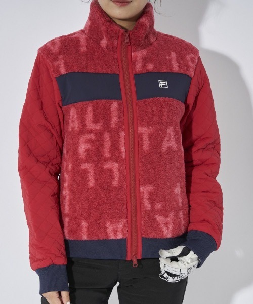 FILA GOLF(フィラゴルフ )の「【FILA GOLF:フィラゴルフ】レディースボアジャケット ゴルフ(ブルゾン・レディース・オフホワイト/レッド/ブラック・LARGE/X-LARGE/MEDIUM)」の18枚目の写真