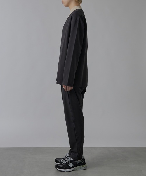 セール】【SETUP7】360度ストレッチリラックスフィットノーカラー