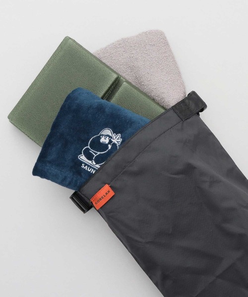 ごリラックス（ゴリラックス）の「GORELAX ナイロン 防水バッグ ととのい袋（ポーチ・メンズ・グレー/ブラック・FREE）」の22枚目の写真