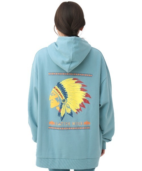 チチカカ（チチカカ）の「ネイティブアメリカンプルパーカー【ユニセックス】（パーカー・メンズ・ライトブルー/チャコールグレー/オートミール・FREE）」の16枚目の写真