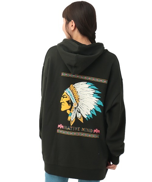 チチカカ（チチカカ）の「ネイティブアメリカンプルパーカー【ユニセックス】（パーカー・メンズ・ライトブルー/チャコールグレー/オートミール・FREE）」の14枚目の写真