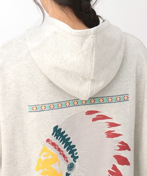 チチカカ（チチカカ）の「ネイティブアメリカンプルパーカー【ユニセックス】（パーカー・メンズ・ライトブルー/チャコールグレー/オートミール・FREE）」の18枚目の写真