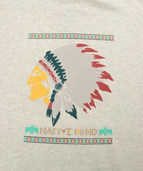 チチカカ（チチカカ）の「ネイティブアメリカンプルパーカー【ユニセックス】（パーカー・メンズ・ライトブルー/チャコールグレー/オートミール・FREE）」の21枚目の写真