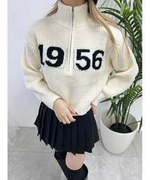 PHILLY | 【PHILLY】ハーフジップロゴニット(ニット/セーター)