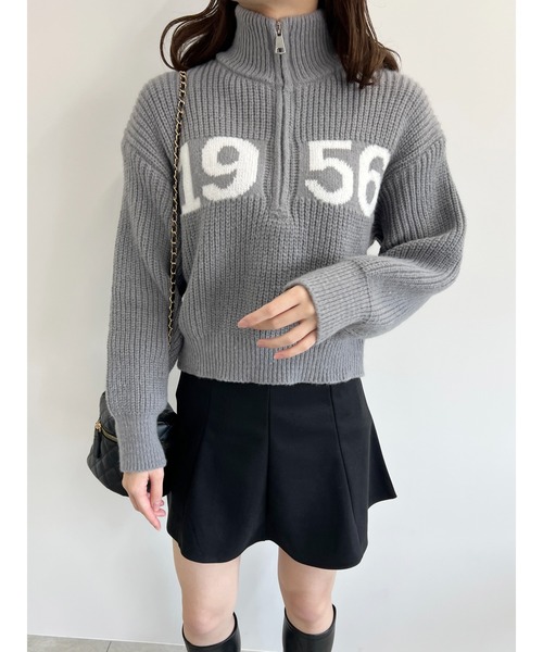 PHILLY（フィリー）の「【PHILLY】ハーフジップロゴニット（ニット/セーター・レディース・アイボリー/グレー/ネイビー・FREE）」の16枚目の写真