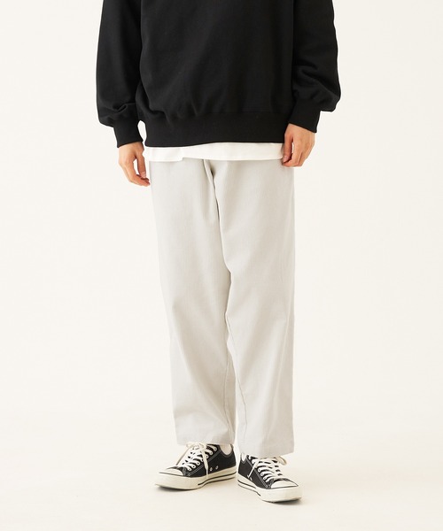 coca(coca)(コカ)の「メンズ ヘビーコーデュロイテーパードパンツ(その他パンツ・メンズ・アイボリー/ブラック・L/XL/M)」の1枚目の写真